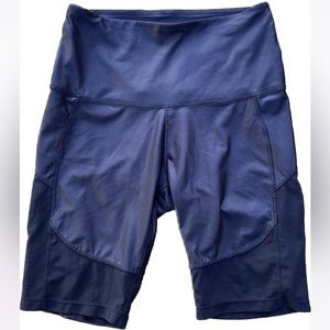 👋🎯Nylora Cypher Mesh High-Waist Bike Shorts Blue Size Small